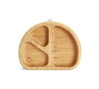 Munchkin Bambou Divided Suction Plate - Eco-Friendly Bamboo Dinnerware for Babies and Toddlers
