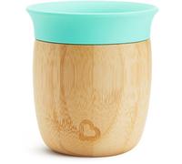 Munchkin Bambou Tazza aperta per bebé y bambini, Tazza aperta in bambù per bebé e bambini, Senza BPA, Design 360°, 5oz/150ml