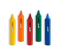 Munchkin Bath Crayons | Colourful Bath Toy Mess-Free Shower Toys | Draws on Tiles & Porcelain | Washable Baby Bath Toy - Set of 5 Crayons