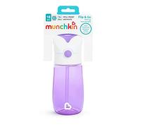 Munchkin Flip & Go tazza con cannuccia 18 m+ Purple 355 ml