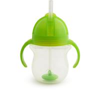 Munchkin Click Lock™ Tip & Sip tazza con cannuccia con pesi Green 6 m+ 207 ml