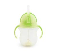 Munchkin Click Lock™ Tip & Sip tazza con cannuccia con pesi Green 6 m+ 207 ml