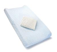 Munchkin® Coprifasciatoio per pannolini, confezione da 2, colore: blu/bianco - adatto per fasciatoio sagomato standard