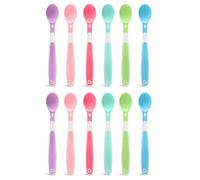 Munchkin Cucchiai morbidi per bambini e neonati, set di cucchiai per lo svezzamento dei bambini con manici ergonomici, posate in plastica lavabili in lavastoviglie, senza BPA, cucchiai da dessert e