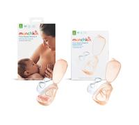 Munchkin Flow - Set di 2 protezioni per capezzoli da 24 mm + kit di ricambio, per vedere il flusso di latte durante l'allattamento, accessori essenziali per l'allattamento al seno e per il bambino