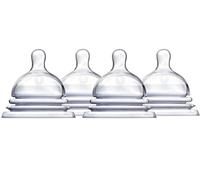 Munchkin latch Natural Movement Baby Bottle Nipples, 4 count, Stage 1