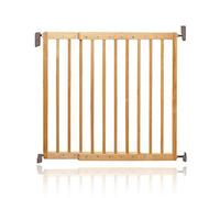 Munchkin Lindam Cancello per Scale Estensibile in Legno per Bambini e bebe, Cancello di sicurezza per bambini in legno , Facile da installare, senza viti , 63.5-106 cm , Legno