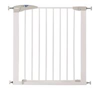 Munchkin Lindam Sure Shut Axis Cancello per Scale per Bambini e bebe, Cancello di sicurezza per bambini o cani per scale e porte , Facile da installare, senza viti , 76-82cm , Bianco