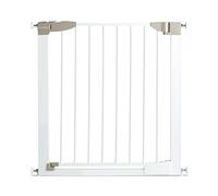 Munchkin Lindam Sure Shut Orto Cancello di sicurezza per bambini o cani per scale e porte con chiusura automatica , Senza viti, acciaio , 76-82cm , Bianco