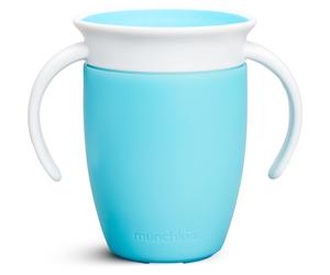 Munchkin Miracle 360° bicchiere salvagoccia con maniglie Blue 6 m+ 1 pz