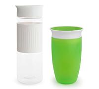 Munchkin Miracle 360 - Set di idratazione, confezione da 2, 680,4 g e 283,5 g, verde e bianco