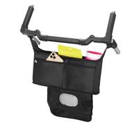 Munchkin Organizzatore per passeggino, Organizzatore per passeggino con porta bicchieri, custodia per salviette e tasca grande, ottimo per bebe y bambini, Nero