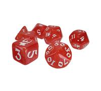 Munchkin Polyhedral Dice Set (Red/White)