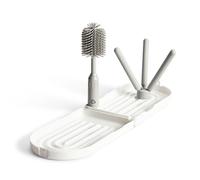 Munchkin® Scolapiatti da viaggio per biberon con spazzola in silicone, compatto e pieghevole, si adatta facilmente alle borse per pannolini per l'uso in viaggio