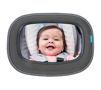 Munchkin Specchietto per seggiolino auto, Specchietto retrovisore grandangolare per bebe e bambini rivolti all'indietro, 100% infrangibile e testato contro gli urti, Accessori essenziali
