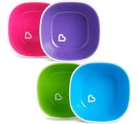 Munchkin Splash Ciotole per Bambini , Ciotole per bambini e bebe per lo svezzamento , Facili da pulire, durevoli e sicure , Confezione da 2