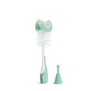 Munchkin Sponge 2-in-1 Bottle Brush (Bonus Teat Brush Stored in Handle), Assorted, Pack of 1