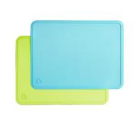 Munchkin Tovagliette in silicone Spotless per bambini, confezione da 2, blu/verde