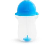Munchkin Click Lock Tip & Sip Straw Tazza, Tazze per bambini con cannuccia,Senza BPA, Senza perdite, Introduzione al cibo, Cannuccia con peso, Tazze per bambini, 10oz/296ml, Blu