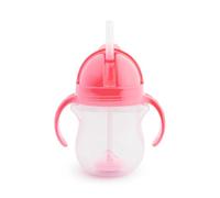 Munchkin Click Lock™ Tip & Sip tazza con cannuccia con pesi Pink 6 m+ 207 ml
