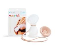 Munchkin Tiralatte in silicone, tiralatte manuale per l'allattamento al seno, contiene fino a 120 ml di latte, design ergonomico e facile da usare, essenziale per l'allattamento al seno e il bambino