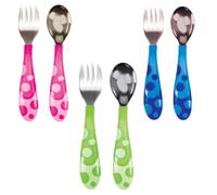 Munchkin Toddler Fork and Spoon Set (1 Spoon and 1 Fork ) Assorted colours
