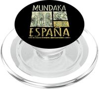 Mundaka Spagna Tavole da Surf e Onde Stampa Distressed PopSockets PopGrip per MagSafe