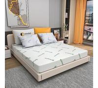 Mundialflex Materasso Matrimoniale 170x190, Memory Foam con rivestimento Sfoderabile Canapa.
