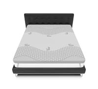 Mundialflex Mflx-M Topper per Materasso in Schiuma di Memoria, Memory Foam, Grigio, 140 x 200 cm