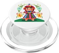 Muñeca de trapo mexicana tzotzil, Otomi, Mazahua, Querétaro PopSockets PopGrip per MagSafe