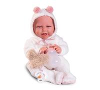 Antonio Juan Bambole Neonato con Peso Carla Peluche | Sensazione Reale con Peso Aggiunto | Collezione 2024 | 42cm - Ref. 33369