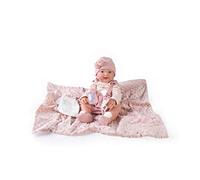 Muñecas Antonio Juan- Recengono NACIDI Neonato Mia Fa Pipì con Coperta, Multicolore, 50160