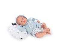 BAMBOLOTTO REBORN ANTONIO JUAN 42 CM CORPO MORBIDO IN VINILE CON CUSCINO E CIUCC