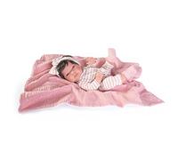 Muñecas Antonio Juan- RICEVERETE BIABY Neugeborenes Tonette Baby Toneta con Copertina e Fiocco, Multicolore, Medium, 60146