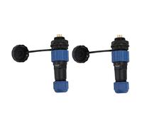 MUNEFE 2PCS Plugs e prese SD16, SD16 Plug femminile Presa maschile, Connettore di plastica circolare aeronautica per luoghi esterni come la comunicazione ed elettronica (SD16 6pin posteriore dado)