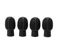 MUNEFE 4 Pezzi Suggerimenti per Esercizi Silenziosi per Bacchette, Testine per Sordine in Silicone, Suggerimenti per Riduzione del Rumore per Batteristi e Percussionisti a Casa o (Nera)