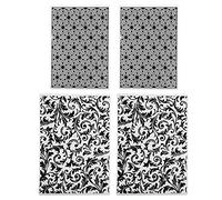 Munefe 4pcs cartelle in goffing di plastica, cartelle in rilievo delle erbe, cartelle di goffratura di liquidazione, adatte a inviti, carte e buste, ecc.