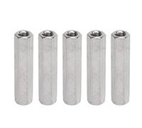 Munefe 5pcs M8 Kit di accoppiamento esagonale, dado di accoppiamento in acciaio inossidabile, dadi di accoppiamento esagonale in ottone, adatti a macchinari industriali e altre