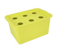 MUNEFE 6 Holes Hydroponic Grow Box,Hydroponic Grow Kit,Hydroponic Growing System,Suitable For Making Hydroponic Plants Grow Fasters (Green)