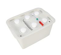 MUNEFE 6 Holes Hydroponic Grow Box,Hydroponic Grow Kit,Hydroponic Growing System,Suitable For Making Hydroponic Plants Grow Fasters (Gray)