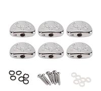 MUNEFE 6 Pcs Guitar Tuners Buttons, Metal Tuners Buttons, Tuning Key Buttons, Suitable for Providing Complete Tuning