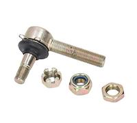 MUNEFE Adjustment Tie Rod End, Tie Rod End, Steel Alloy Rod End Suitable for Go Karts Quad ATV (12 to 14mm)