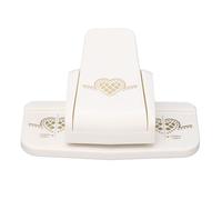 MUNEFE Border Punch, Craft Punches Success Tool, Portable Paper Edges Punch Tool for Scrapbook Present Packaging Photo Album (Motivo a cuore di grandi dimensioni)