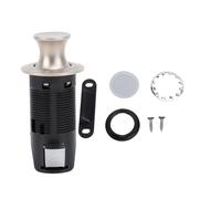 MUNEFE Cabinet Door Push Button Lock, Drawer Door Push Button Latch, Push Button Cabinet Latch for Rvs, Yachts, Campers, Travel Trailers, Etc (Chrome)
