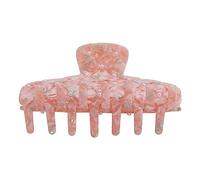 Munefe Clip artigli di capelli grandi, clip per capelli con perle, clip per mascella per capelli forti usare durante lo shampoo, l'applicazione del trucco e persino il bagno (Bermellón)