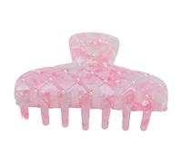 Munefe Clip artigli di capelli grandi, clip per capelli con perle, clip per mascella per capelli forti usare durante lo shampoo, l'applicazione del trucco e persino il bagno (Rosa coreano)