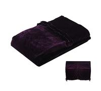 MUNEFE Copertina per pianoforte verticale, copertina decorata a prova di polvere di piano piena di piouche, coperture per pianoforti full per gli strumenti per pianoforte verticale (Viola)
