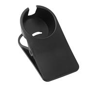 MUNEFE Cup Holder Clip, Desk Drink Holder with Clip, Desk Side Glass Mug Bottle Clamp Stand Plastic for Home Office Storage (Black)