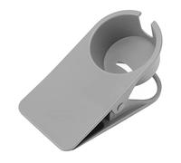 MUNEFE Cup Holder Clip, Desk Drink Holder with Clip, Desk Side Glass Mug Bottle Clamp Stand Plastic for Home Office Storage (Grey)