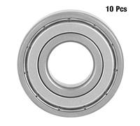 MUNEFE Deep Groove Ball Bearings, Double Metal Shielded Ball Bearings, Miniature Deep Groove Ball Bearings for Machine Tool 10Pcs 17x40x12mm
